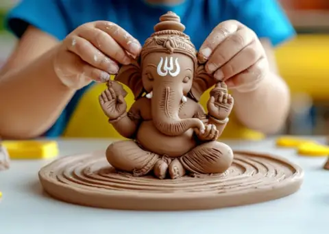 Clay Ganesha Distribution