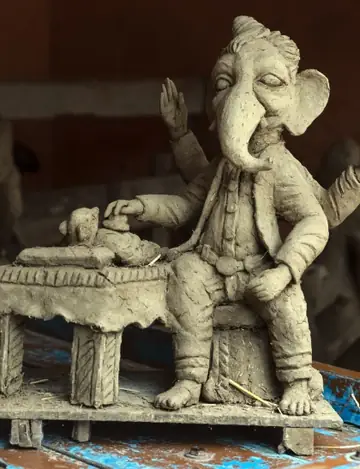 Clay Ganesha Distribution Drive